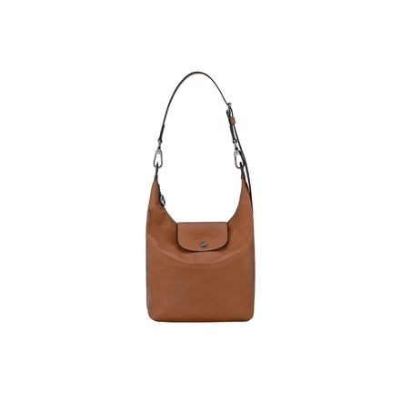 Longchamp sac porté épaule cognac