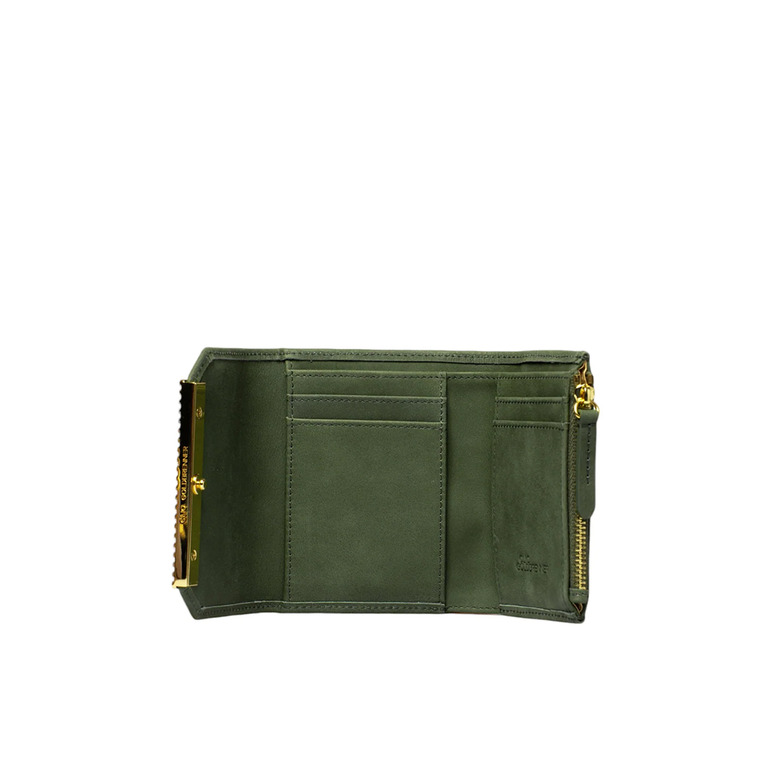 Clio Goldbrenner wallet green 3