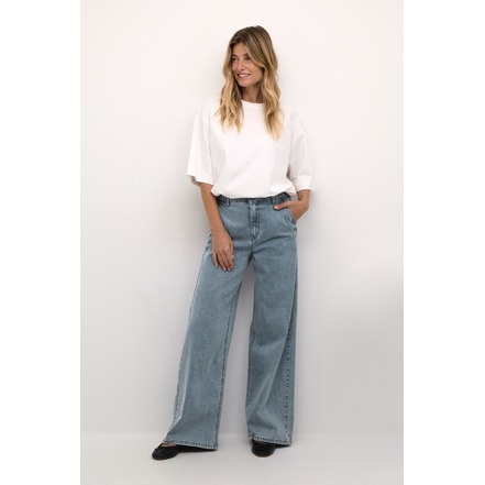 Cream jeans blauw