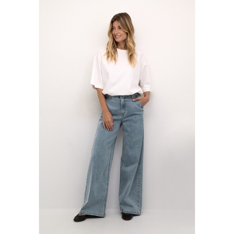 Cream jeans blue 2