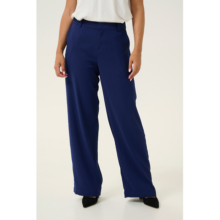 Cream broek blauw