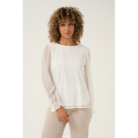 Cream blouse wit
