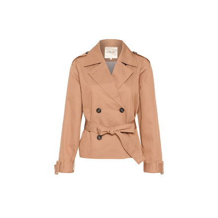 Cream blazer camel