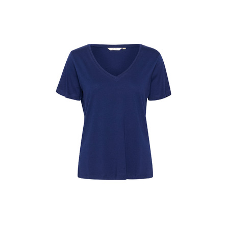 Cream t-shirt blauw