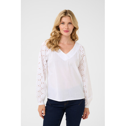Cream blouse wit
