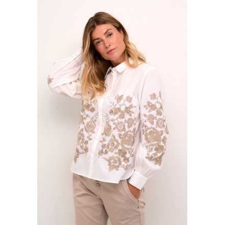 Cream blouse wit