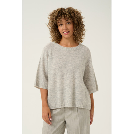 Cream sweater grey