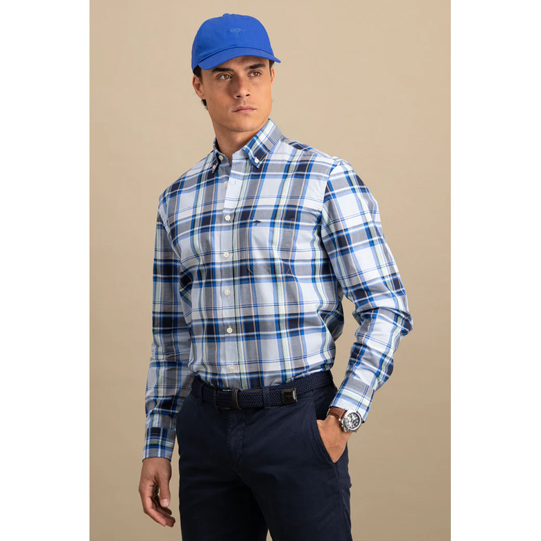 Fynch-hatton hemd blauw 2