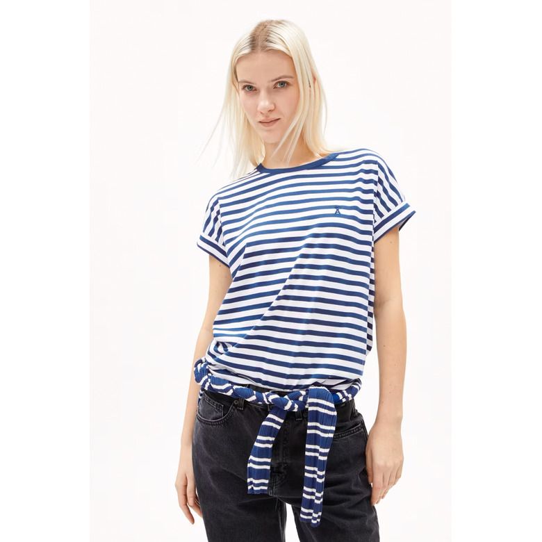 Armed Angels t-shirt blauw 2