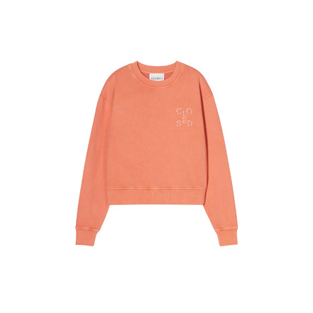 Closed sweater oranje