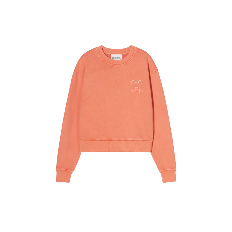 Closed sweater orange 1
