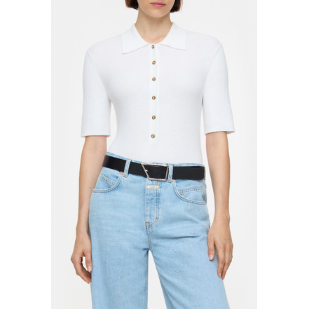 Closed polo weiss
