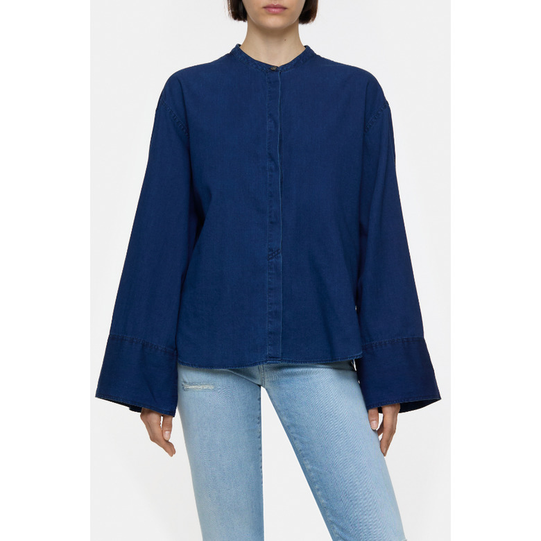 Closed blouse blue 2
