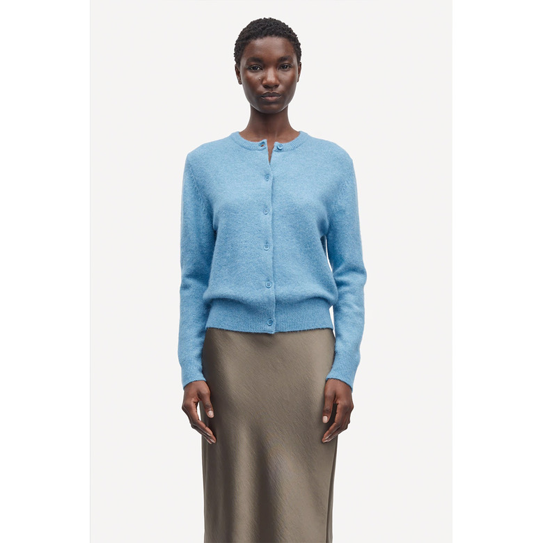 Samsoe&samsoe cardigan blauw 2