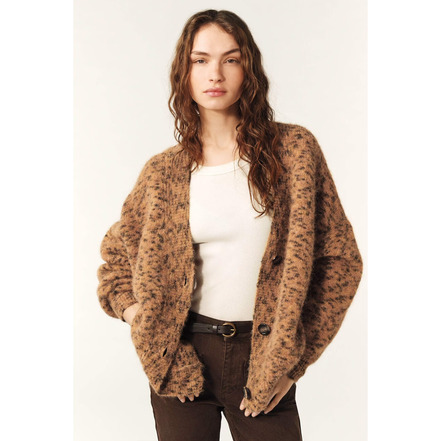 Ba&sh cardigan camel