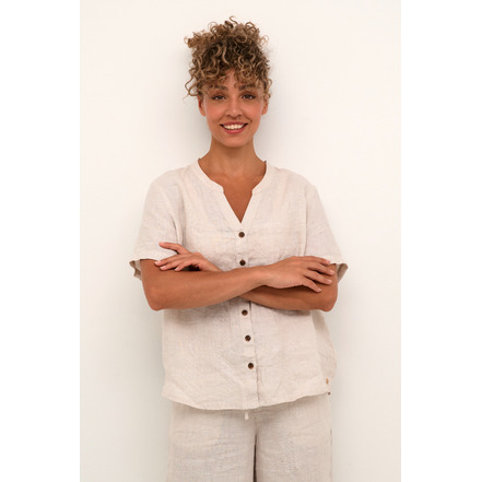 Cream blouse beige