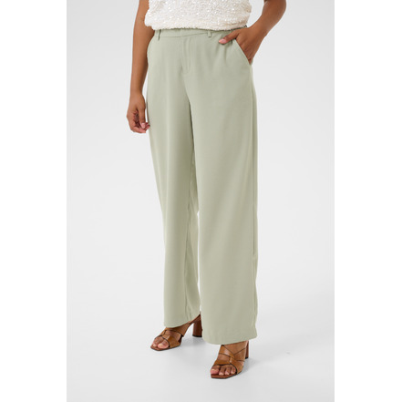 Cream broek groen