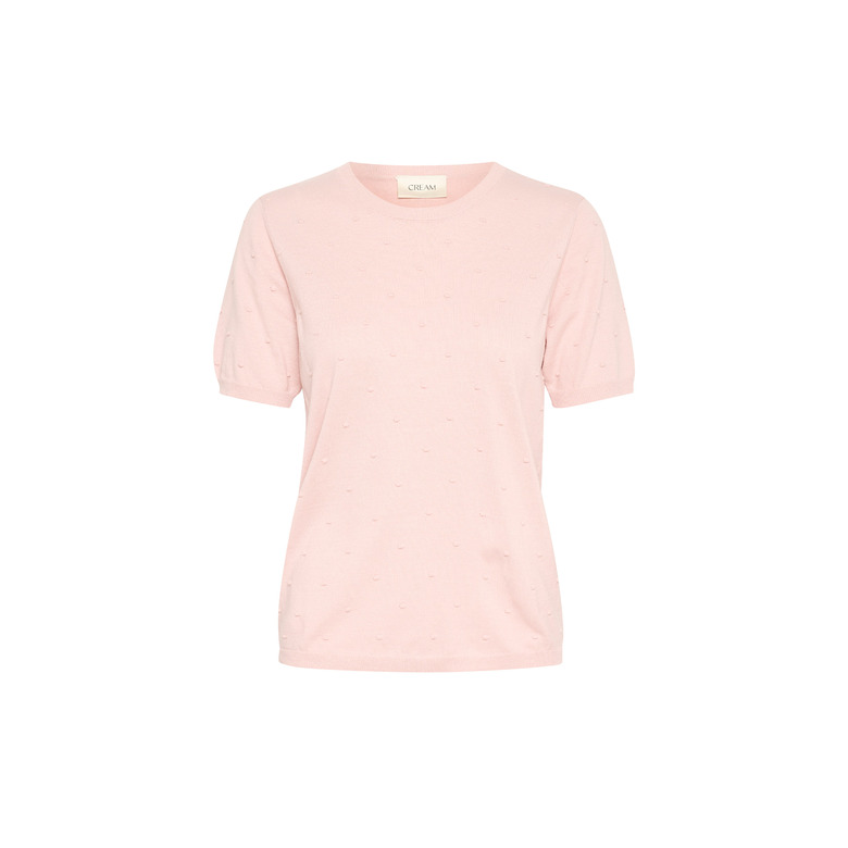 Cream sweater pink
