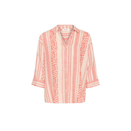 Cream blouse oranje