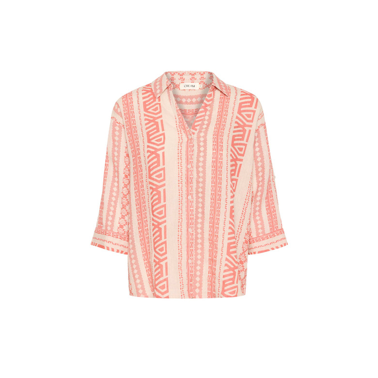 Cream blouse oranje