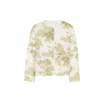 Cream vest groen