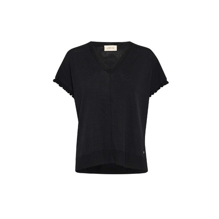 Cream t-shirt zwart