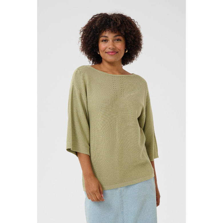 Cream trui groen 2