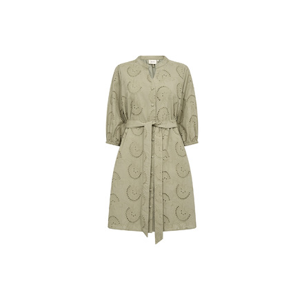 Cream jurk groen