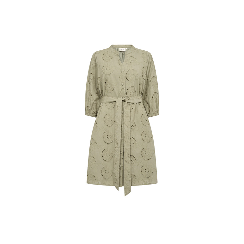 Cream jurk groen