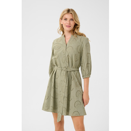 Cream jurk groen
