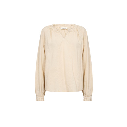 Cream blouse beige