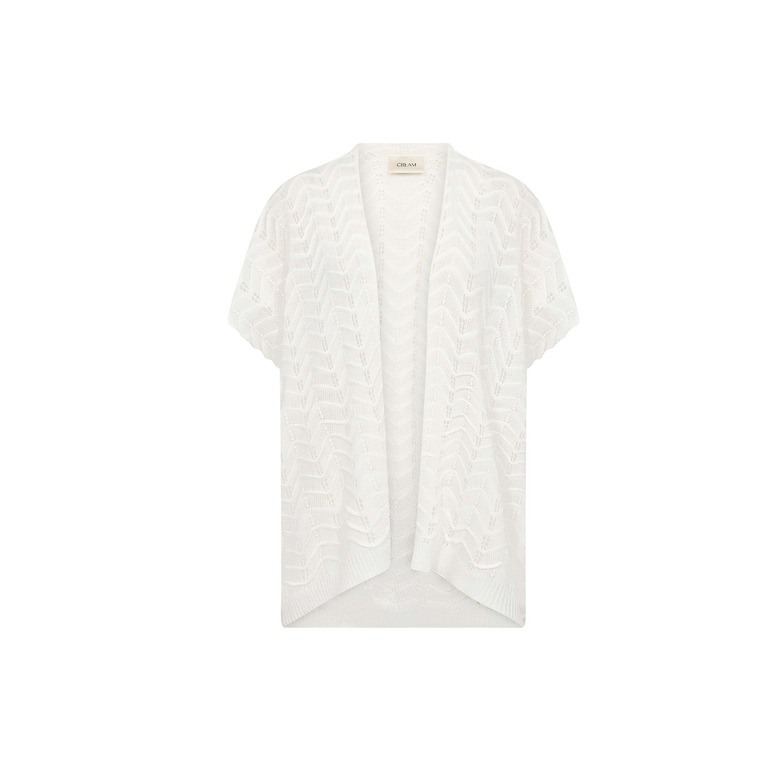 Cream cardigan wit