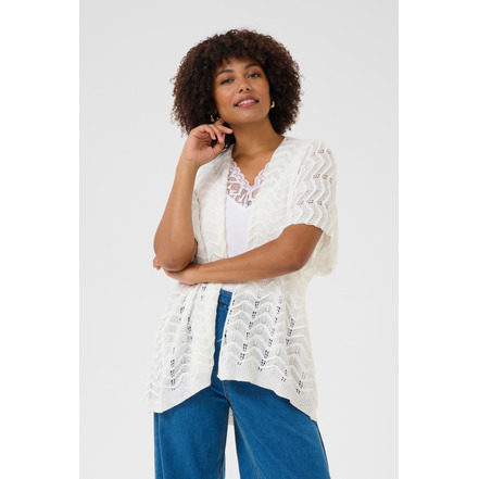 Cream cardigan wit