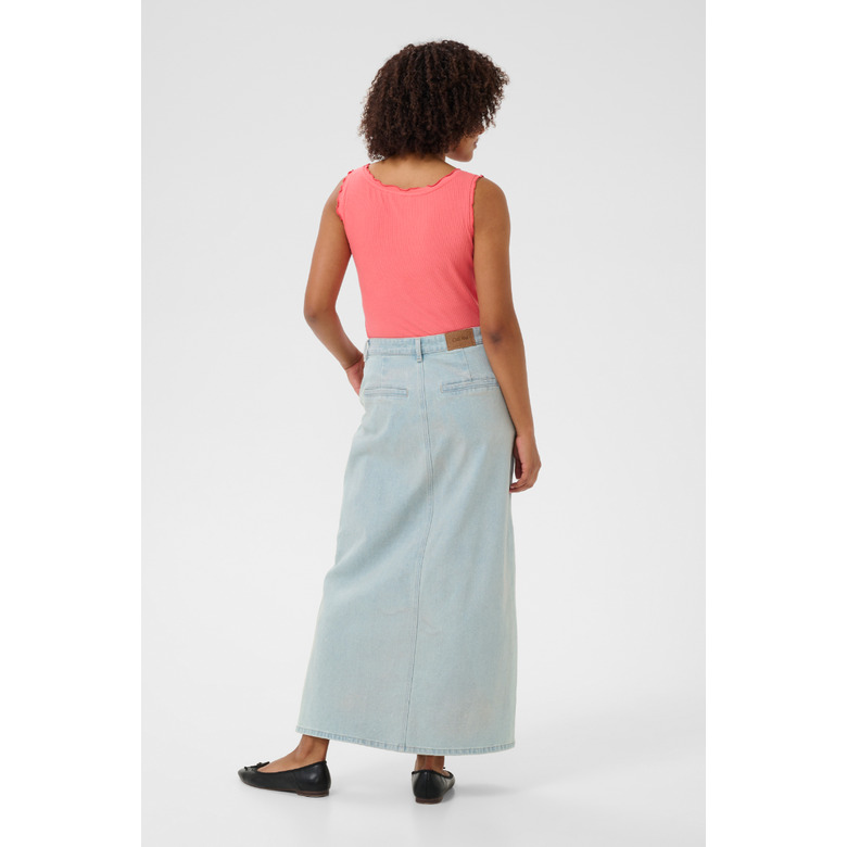 Cream jupe jeans 3