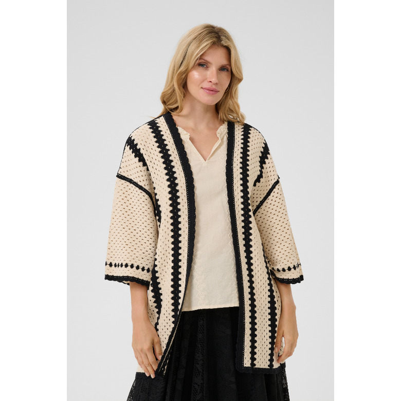 Cream cardigan ecru 2