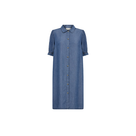Cream jurk blauw