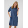 Cream jurk blauw 2