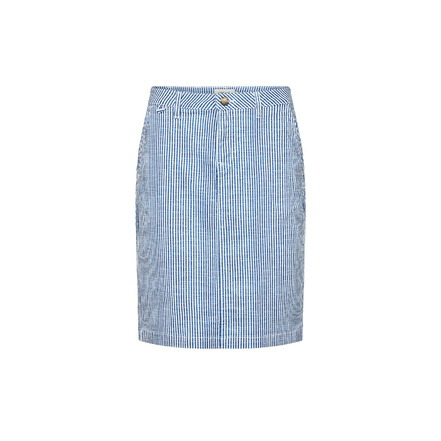 Cream rok blauw