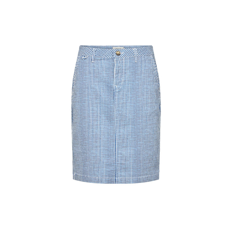 Cream jupe bleu