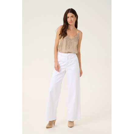 Cream hose 32 inch weiss