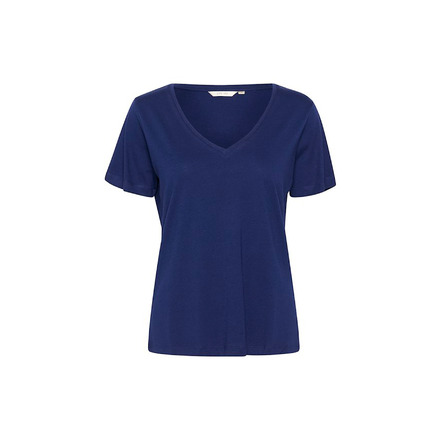 Cream t-shirt blauw
