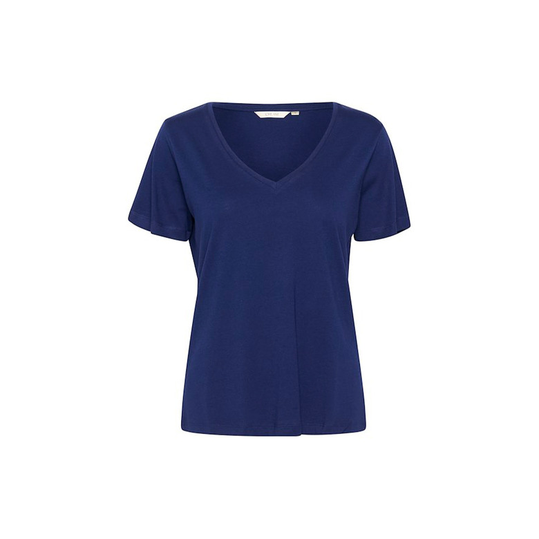 Cream t-shirts blue