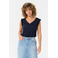 Cream t-shirt blauw 2