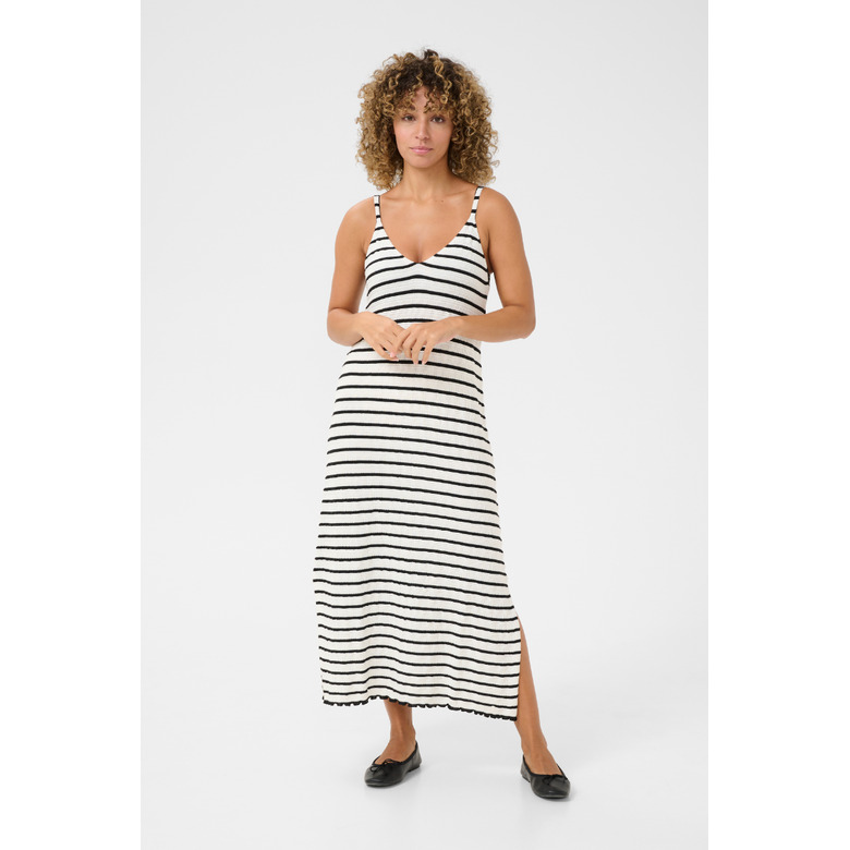 Cream jurk zwart 2