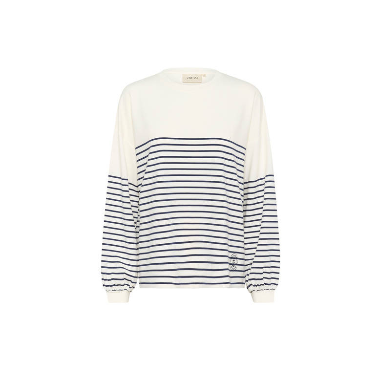 Cream sweater blauw