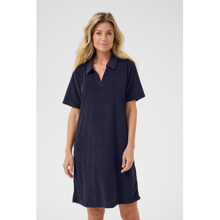 Cream jurk blauw