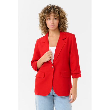 Cream blazer rood