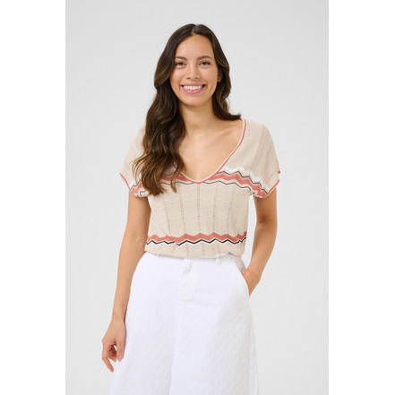 Cream trui beige