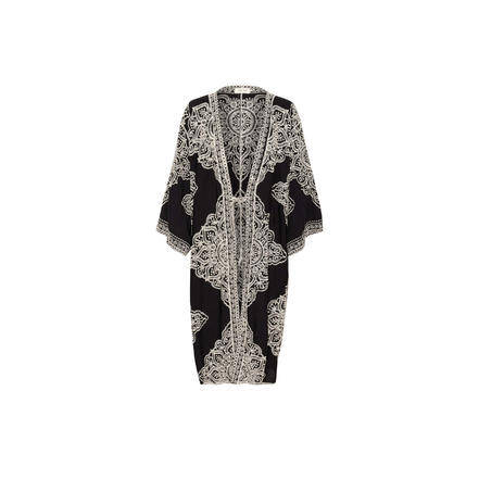 Cream cardigan zwart