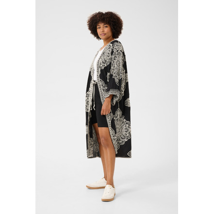 Cream cardigan zwart
